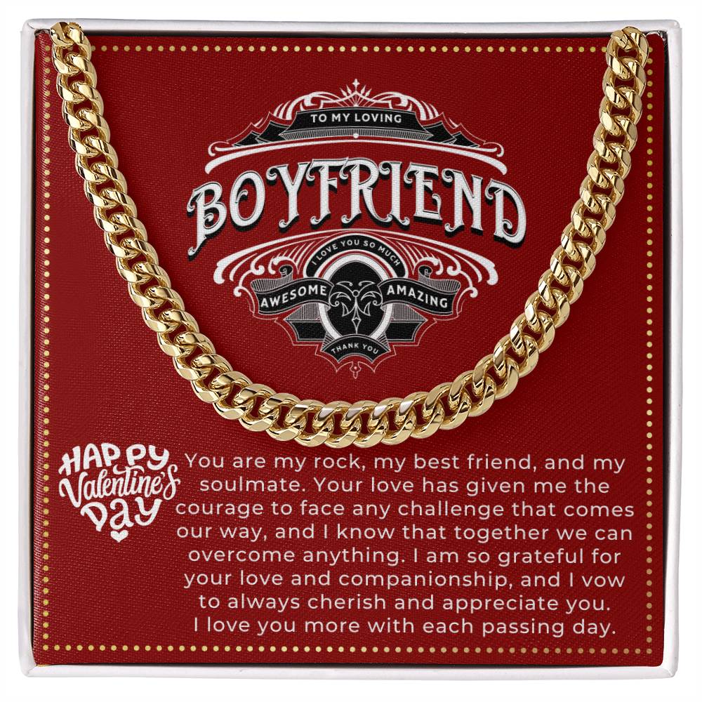 JGF Jewelry Gifts for Family Happy First Valentines Day Card for Boyfriend