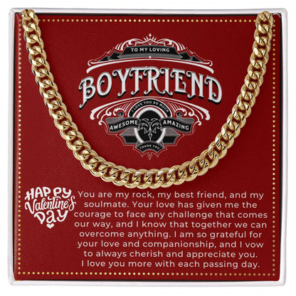 JGF Jewelry Gifts for Family Happy First Valentines Day Card for Boyfriend