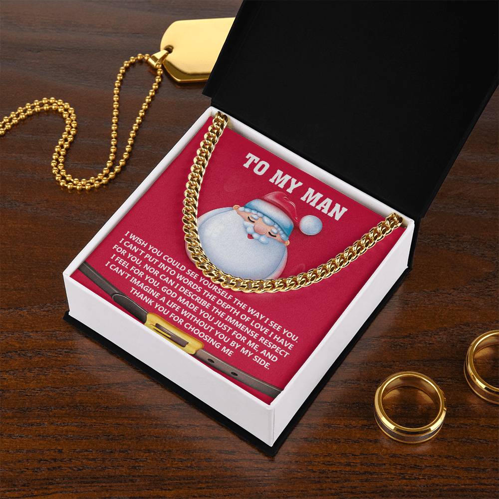 My Man-Just For Me- Cuban Chain