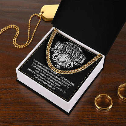 JGF Jewelry Gifts for Family Husband Golf Gift Ideas Cuban Chain Necklace