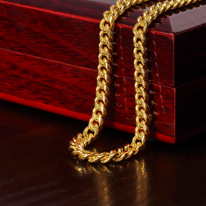 JGF Jewelry Gifts for Family |  To My Soulmate Birthday Gifts For Him | Cuban Chain Necklace For Men
