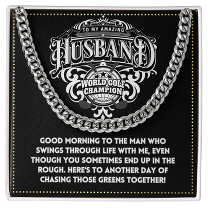 JGF Jewelry Gifts for Family Husband Golf Gifts 50 And Older Mens Cross Necklace