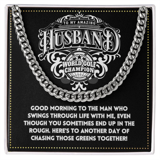 JGF Jewelry Gifts for Family Husband Golf Gifts 50 And Older Mens Cross Necklace