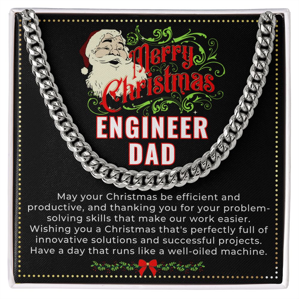 JGF Jewelry Gifts for Family | My Dad Is An Electrical Engineer | Xmas Christmas Gifts For Daddy From Daughter And Son