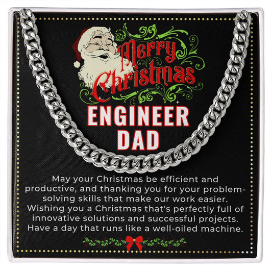 JGF Jewelry Gifts for Family | My Dad Is An Electrical Engineer | Xmas Christmas Gifts For Daddy From Daughter And Son