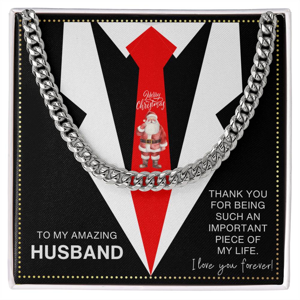 JGF Jewelry Gifts for Family Cuban Chain Christmas Gifts For Him Husband