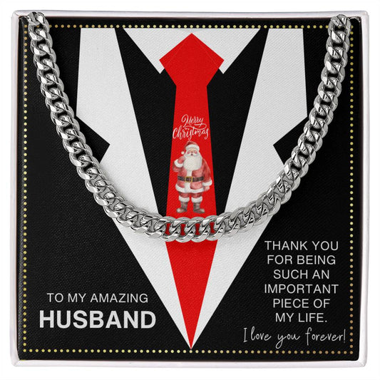 JGF Jewelry Gifts for Family Cuban Chain Christmas Gifts For Him Husband