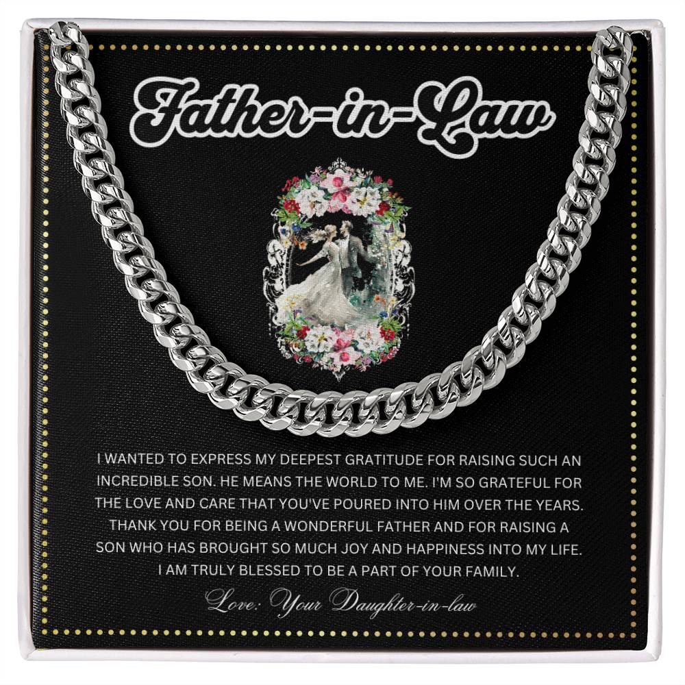 JGF Jewelry Gifts for Family | Father In Law Wedding Day Gift From Bride