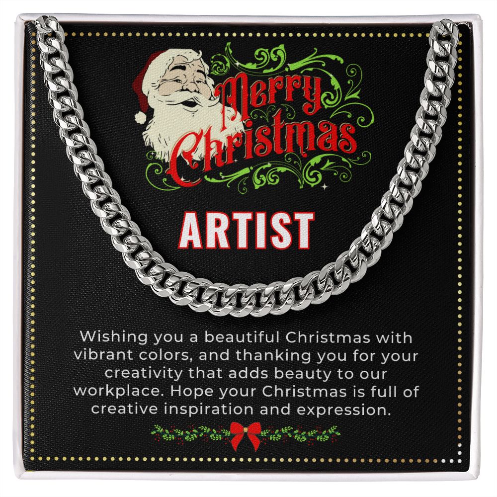 JGF Jewelry Gifts for Family | My Dad is a Tattoo Artist | Artist Sterling Silver Necklace Christmas Gifts for Adult Men