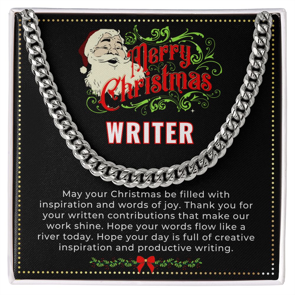 JGF Jewelry Gifts for Family | Aspiring Book Writer Author Xmas Gifts for Men for Christmas