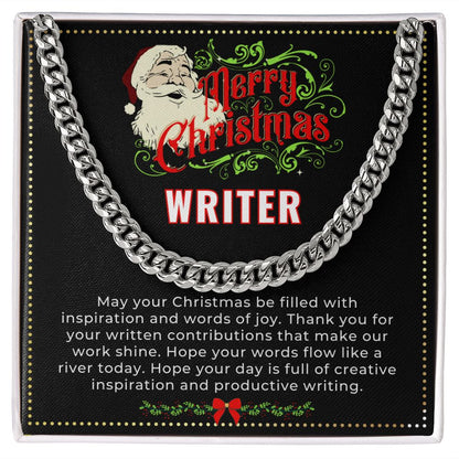 JGF Jewelry Gifts for Family | Aspiring Book Writer Author Xmas Gifts for Men for Christmas