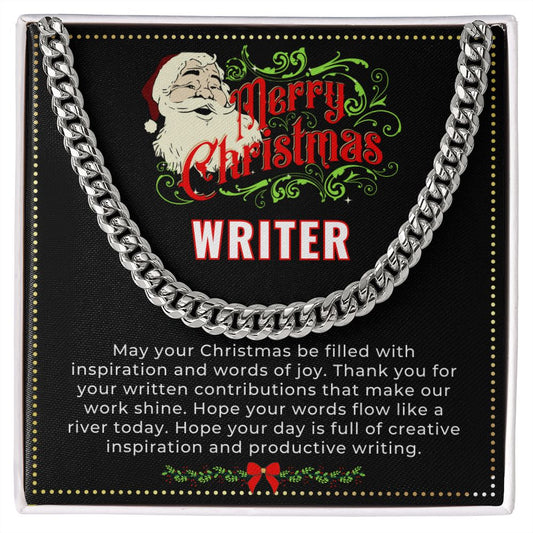 JGF Jewelry Gifts for Family | Aspiring Book Writer Author Xmas Gifts for Men for Christmas