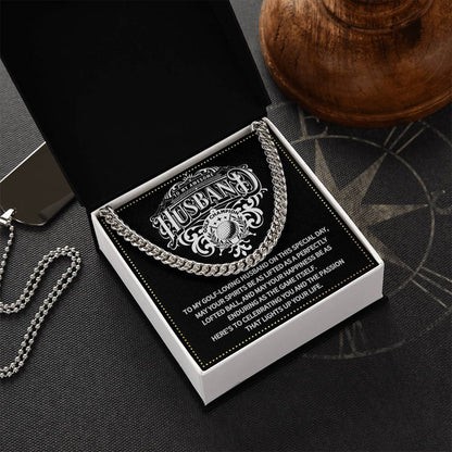 JGF Jewelry Gifts for Family Husband Golf Gift Ideas Cuban Chain Necklace