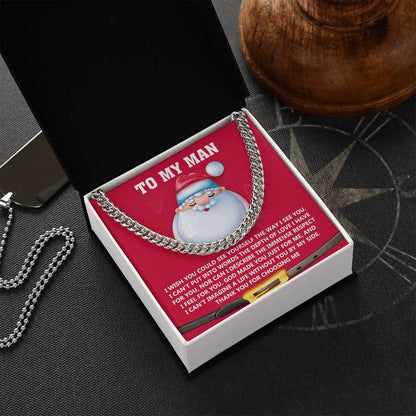 My Man-Just For Me- Cuban Chain