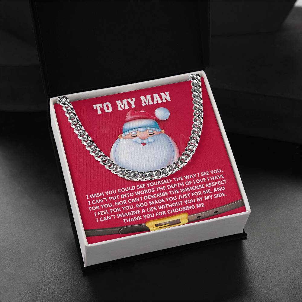 My Man-Just For Me- Cuban Chain