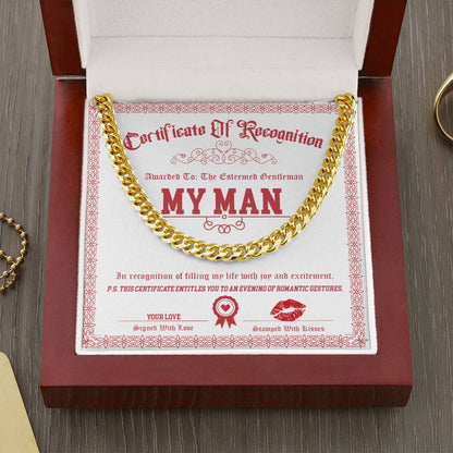 My Man-Esteemed Gentleman