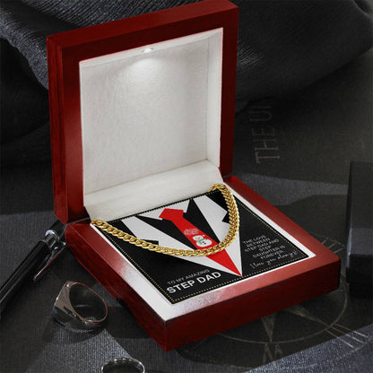 JGF Jewelry Gifts for Family Christmas Card Mum and Step Dad From Step Daughter