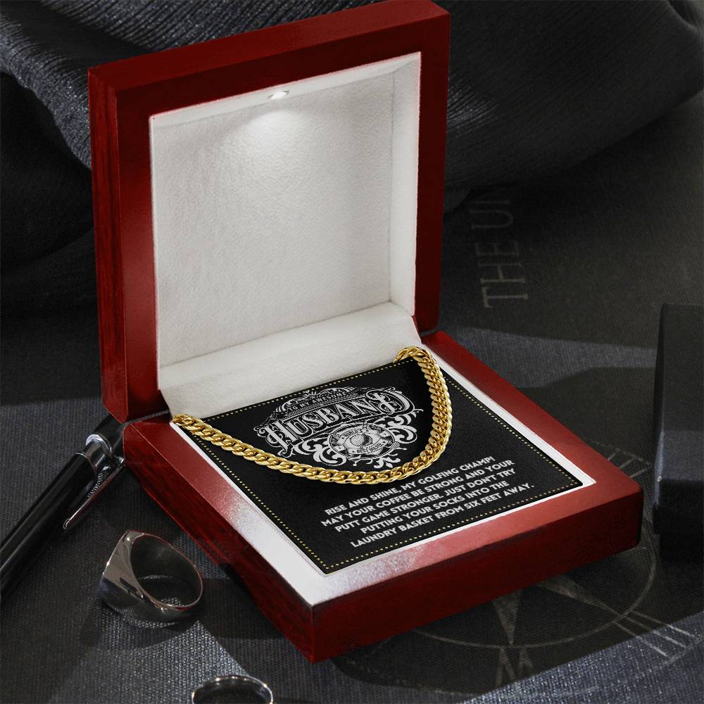 JGF Jewelry Gifts for Family To My Husband Golf Gifts 50th Birthday Necklace