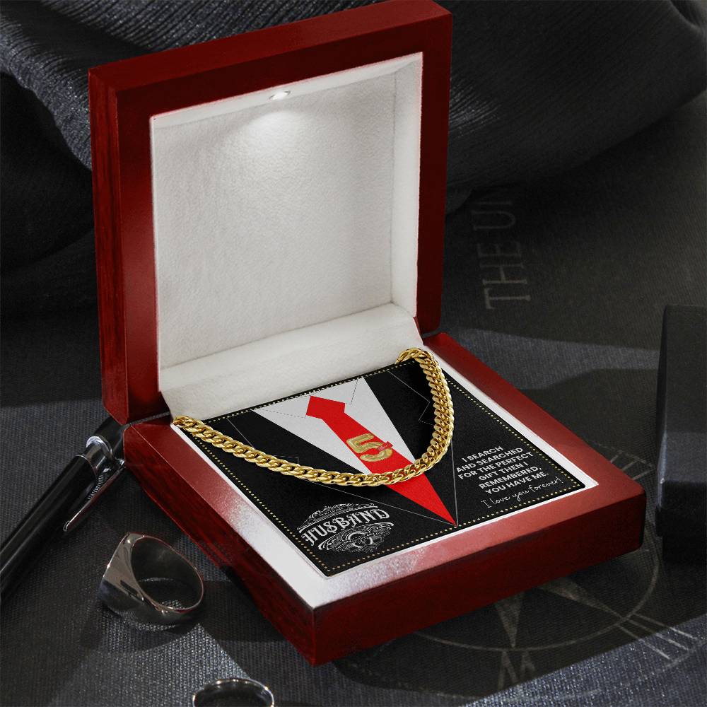 JGF Jewelry Gifts for Family 5th Fifth Anniversary For Husband Chain Necklace For Men