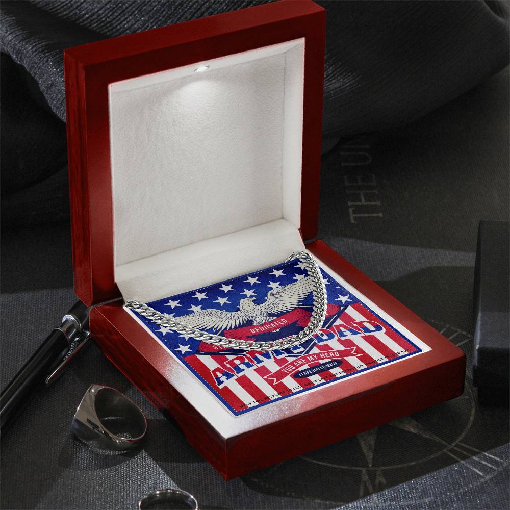16 JGF Jewelry Gifts for Family Proud Dad Of A US Army Soldier Dad