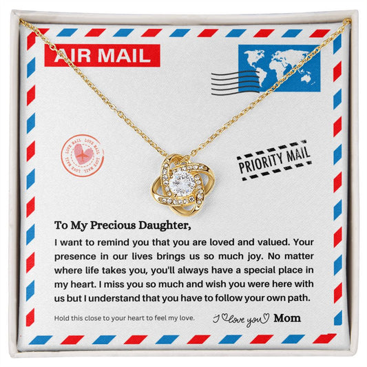 JGF Jewelry Gifts for Family | Gift For Daughter From Long Distance Mom | Happy Birthday Card with Inspiration Message