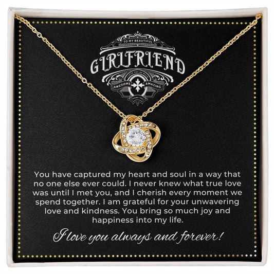 JGF Jewelry Gifts for Family | To My Beautiful Girlfriend (4) LOVE KNOT 1418-BB