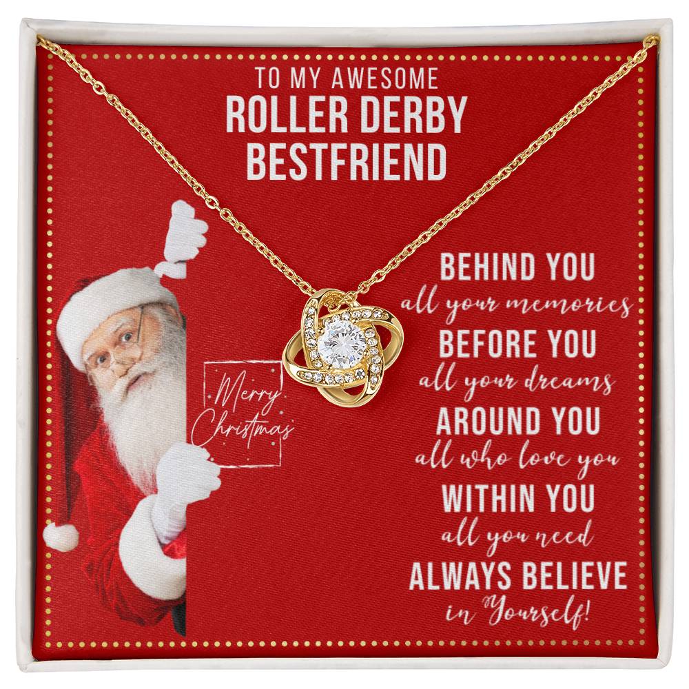 JGF Jewelry Gifts for Family Necklace Gift For Roller Derby Female Bestie BFF Friend