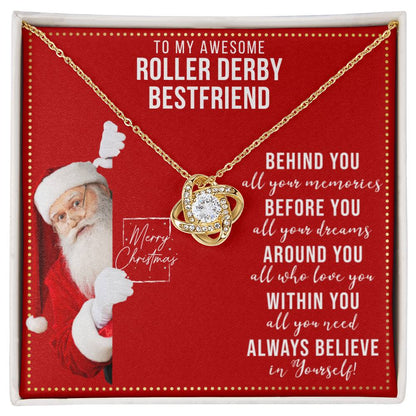 JGF Jewelry Gifts for Family Necklace Gift For Roller Derby Female Bestie BFF Friend