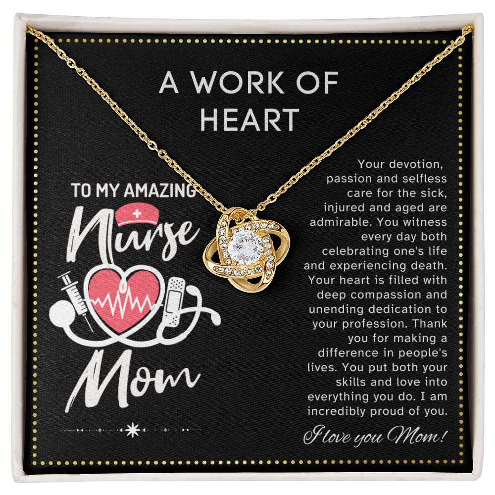 JGF Jewelry Gifts for Family | RN Mom Gifts | My Mom Is A Nurse Necklace Jewelry | Nurses Week Gifts For Mom