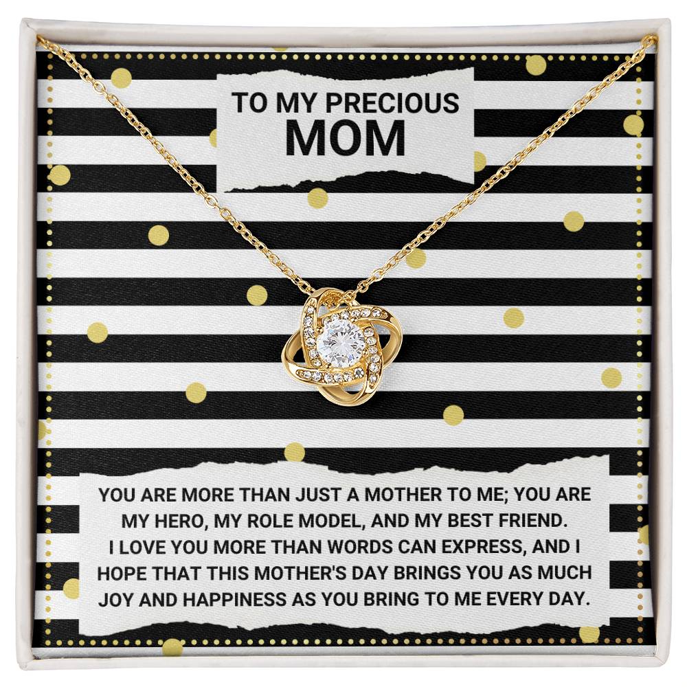 JGF Jewelry Gifts for Family Love Knot Necklace Mothers Day Gifts For Daughter In Law Who Are Moms