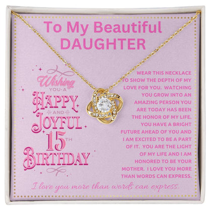 JGF Jewelry Gifts for Family Turning 15 Year Old Birthday Gifts To My Beautiful Daughter