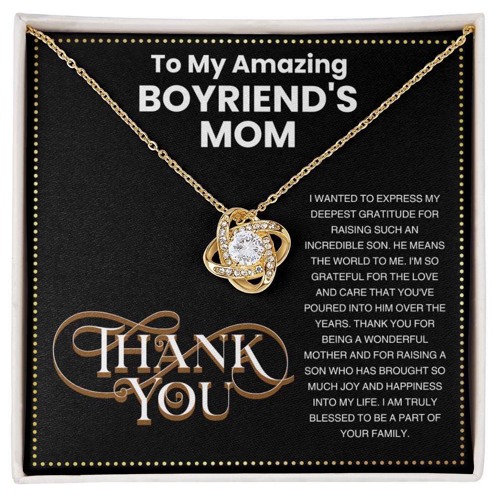 JGF Jewelry Gifts for Family To My Boyfriends Mom Gifts