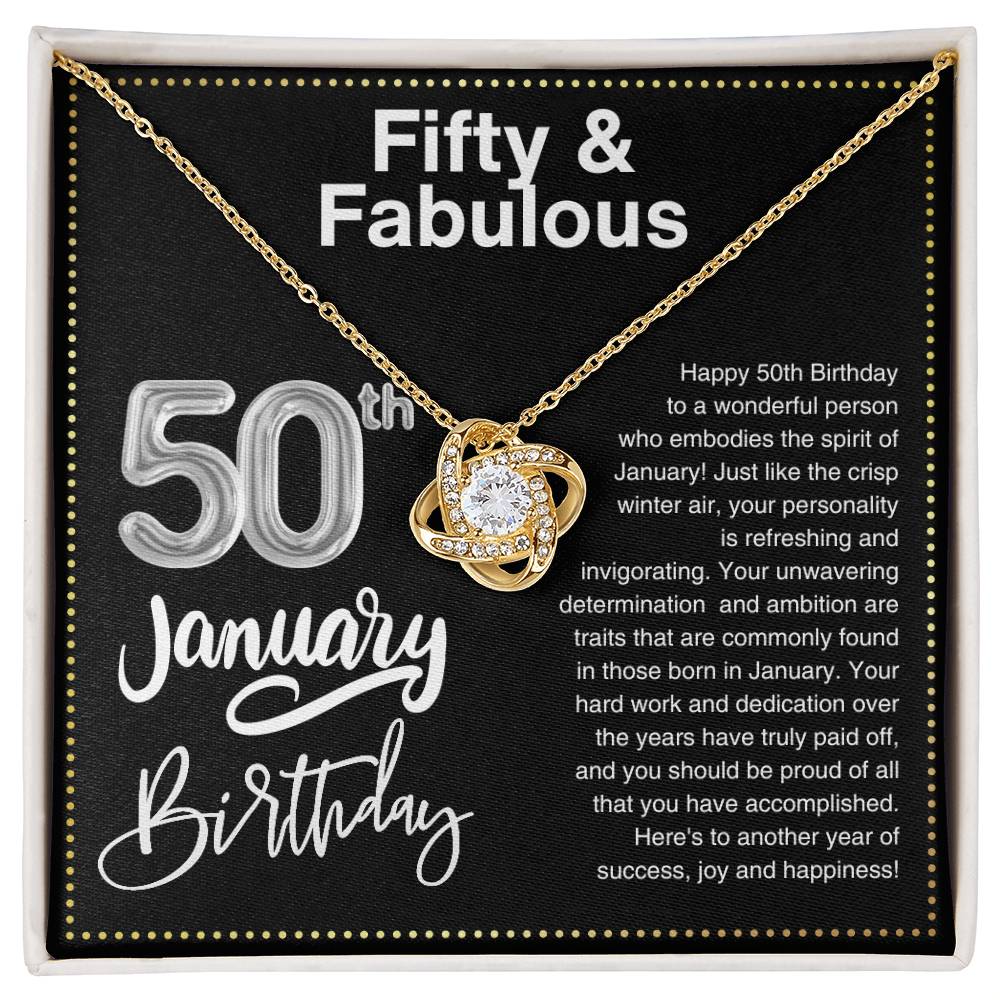 JGF Jewelry Gifts for Family 50th Birthday Gifts For Women Friends January