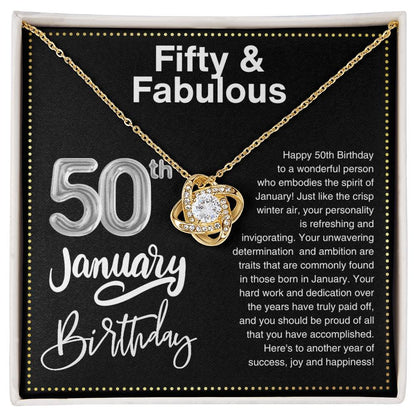 JGF Jewelry Gifts for Family 50th Birthday Gifts For Women Friends January