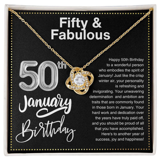 JGF Jewelry Gifts for Family 50th Birthday Gifts For Women Friends January