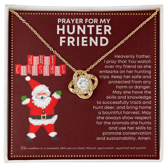 JGF Jewelry Gifts for Family Prayer For My Female Hunter Friend For Women