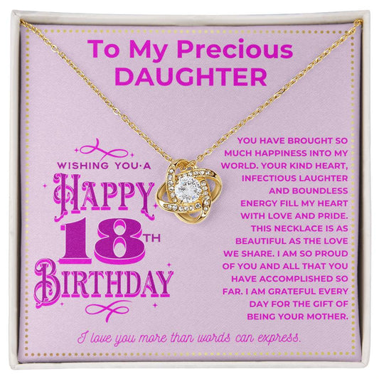 JGF Jewelry Gifts for Family 18th Birthday Gifts Card For My Daughter From Mom