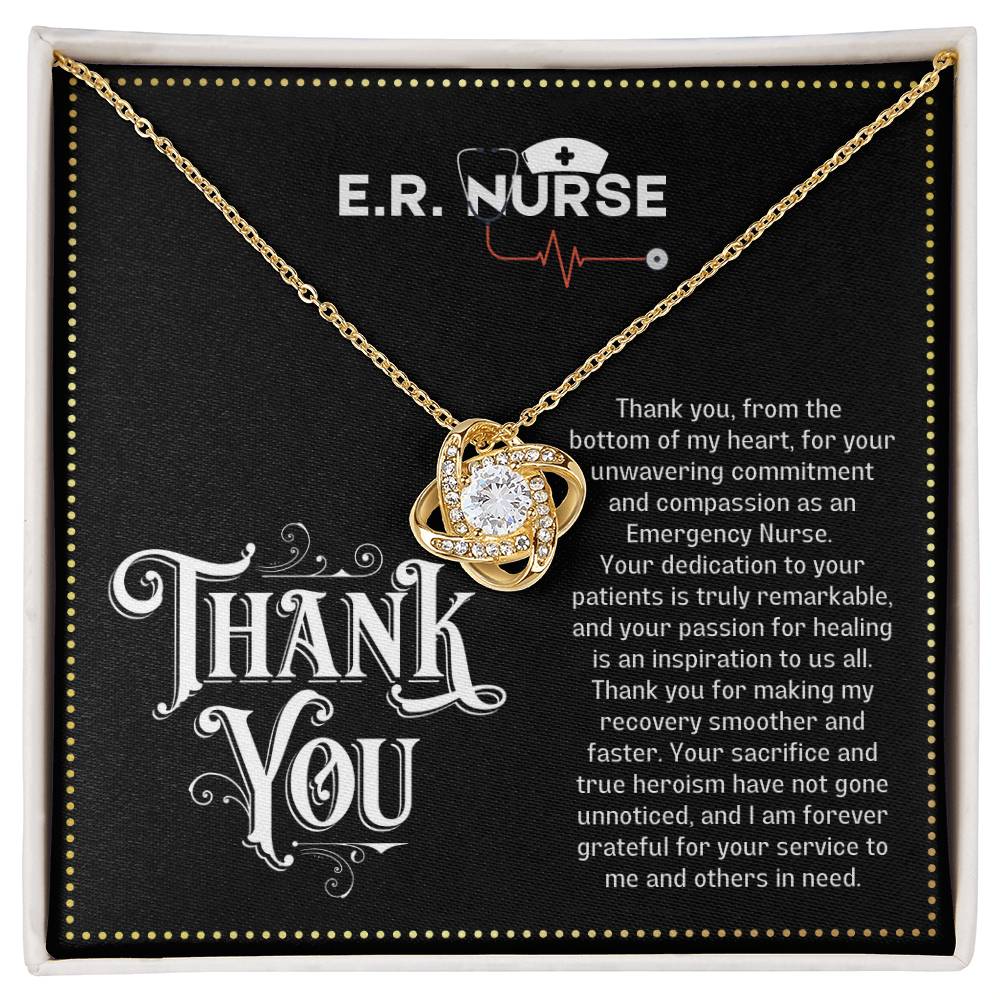 JGF Jewelry Gifts for Family | Thank You Emergency Department Room ER Nurse Nursing Funny Gifts Women