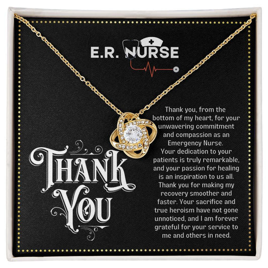 JGF Jewelry Gifts for Family | Thank You Emergency Department Room ER Nurse Nursing Funny Gifts Women