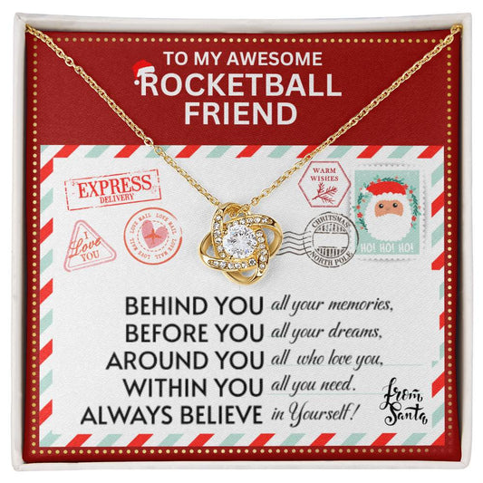 JGF Jewelry Gifts for Family Necklace Gift For Rocketball Female Bestie BFF Friend