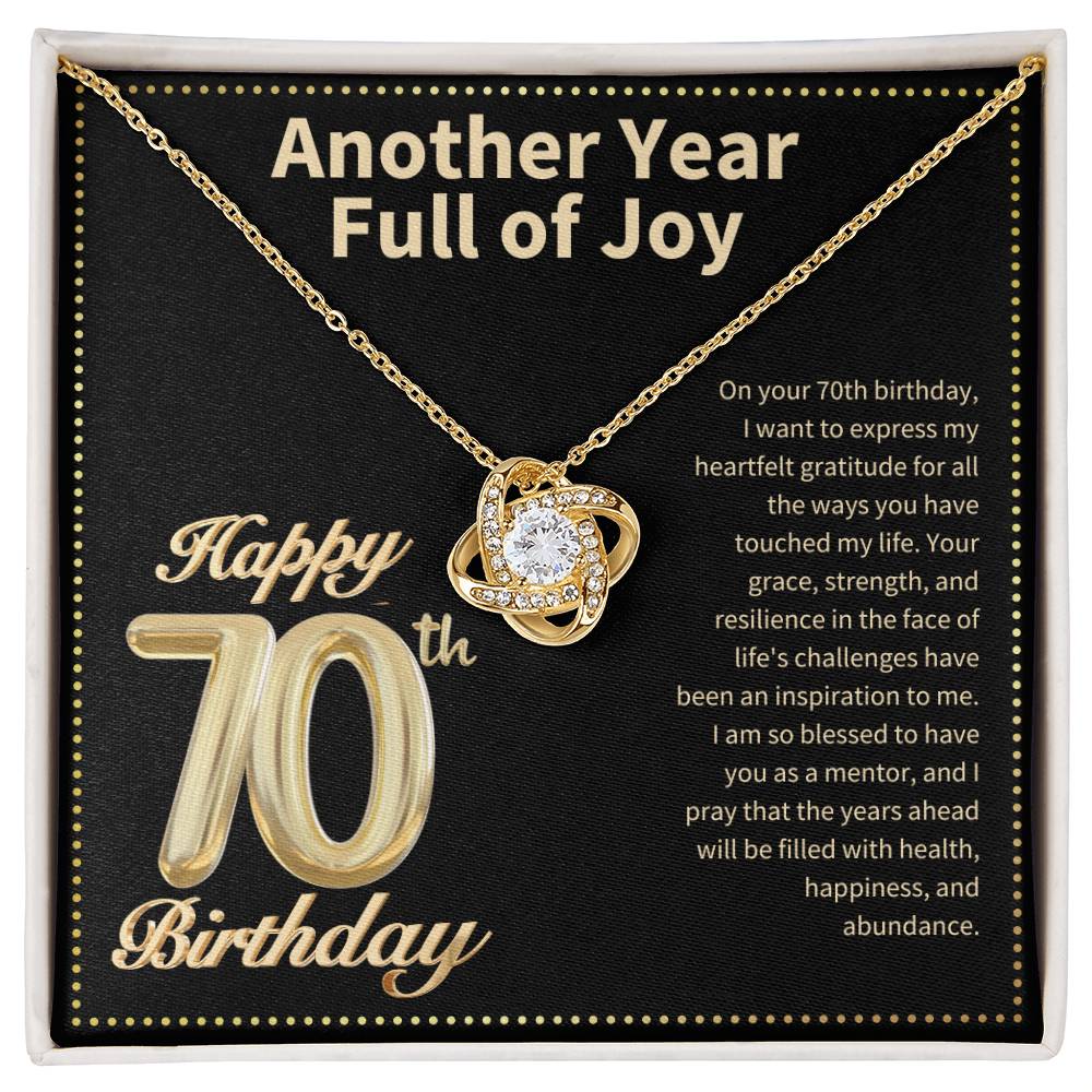 JGF Jewelry Gifts for Family 70th Birthday Card for Women