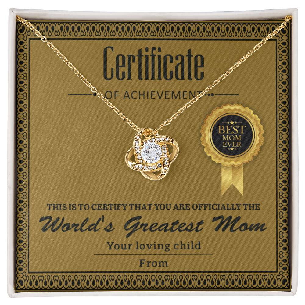 Mom-Certificate Of Achievement