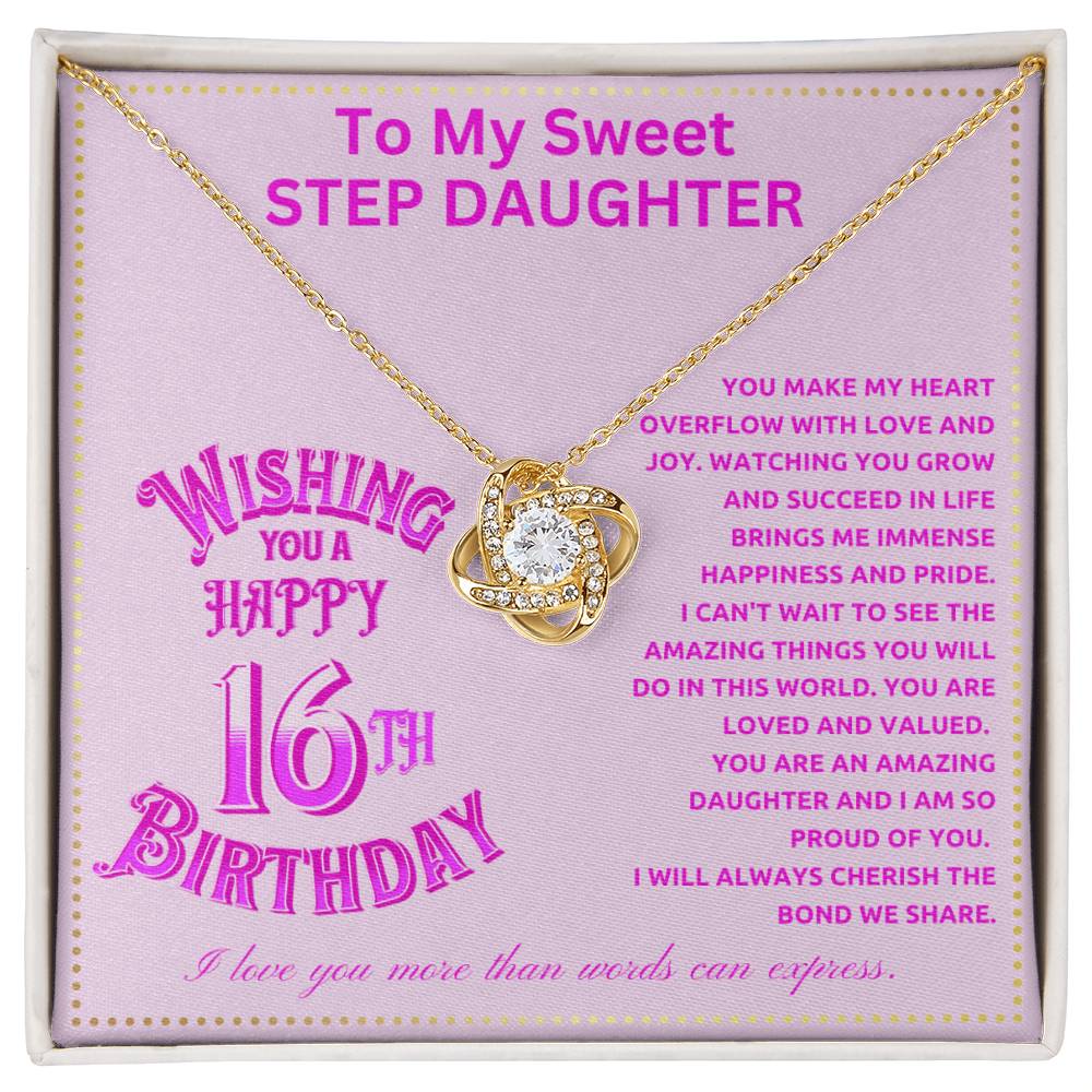 JGF Jewelry Gifts for Family Step Daughter 16th Birthday From StepMom And StepDad