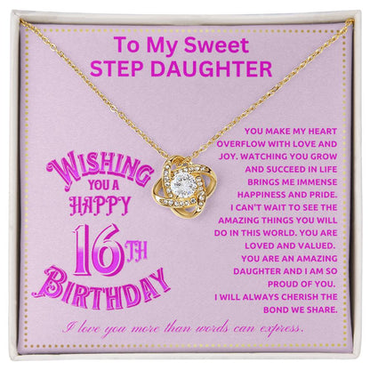 JGF Jewelry Gifts for Family Step Daughter 16th Birthday From StepMom And StepDad