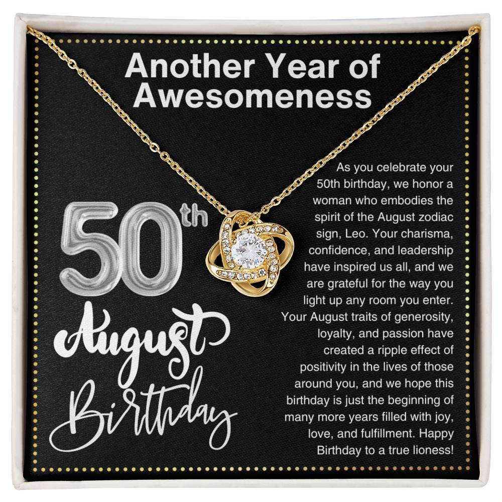 JGF Jewelry Gifts for Family 50 Birthday Gifts For Women August