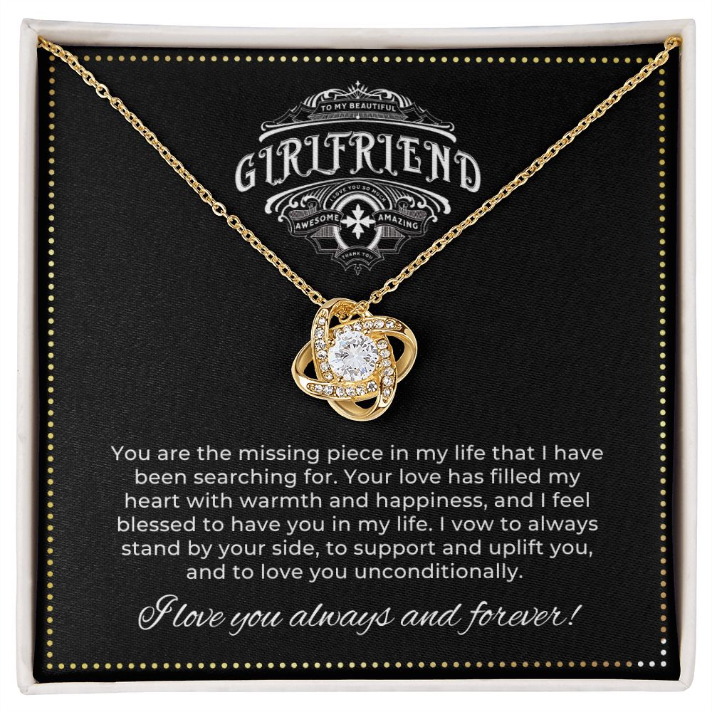 JGF Jewelry Gifts for Family | To My Beautiful Girlfriend (2) LOVE KNOT 1418-BB