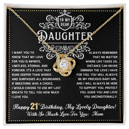 JGF Jewelry Gifts for Family 21 Year Old Daughter Birthday Card From Mom