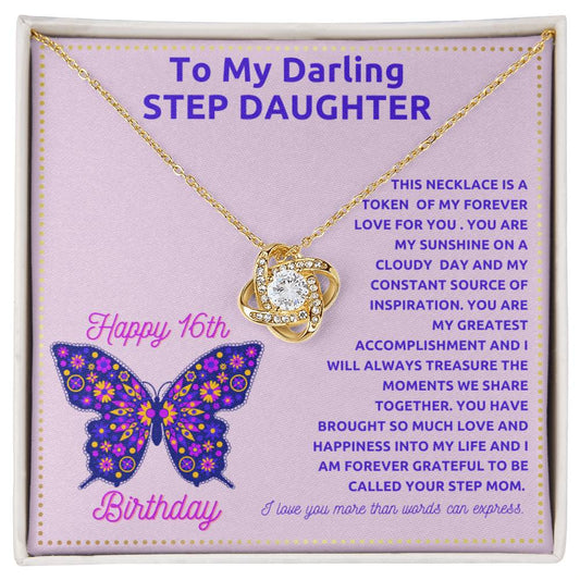 JGF Jewelry Gifts for Family Adult Step Daughter Birthday Card Gift Ideas