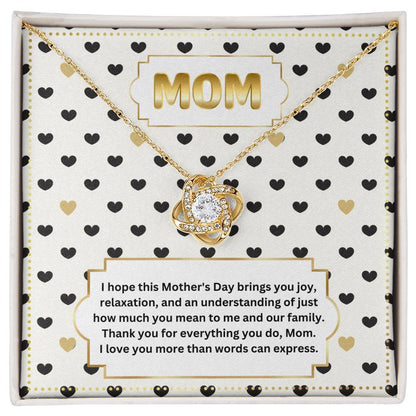 JGF Jewelry Gifts for Family Interlocking Heart Necklace First Mothers Day Gifts For New Mom Jewelry