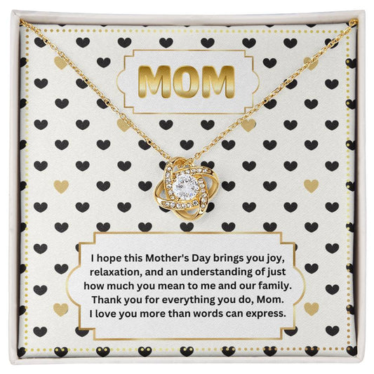 JGF Jewelry Gifts for Family Interlocking Heart Necklace First Mothers Day Gifts For New Mom Jewelry